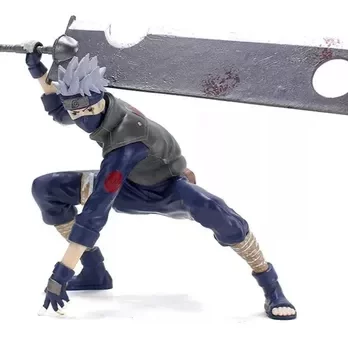 Boneco Kakashi Hatake Com Espada Action Figure Anime Naruto