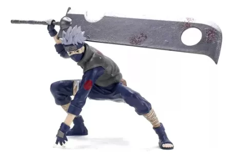 Boneco Kakashi Hatake Com Espada Action Figure Anime Naruto